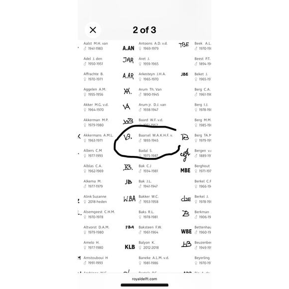 Porceleyne Fles/Royal 1900 Delft blue & white 11” Candelabra RARE - Picture 9 of 9